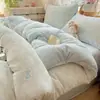 2026 Nueva Funda de Edredón de Felpa de Leche Engrosada Clase A Pieza Única Ropa de Cama para el Hogar Se Puede Dormir Directamente Funda de Edredón Individual para Dormitorio 1