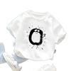 Camiseta de Manga Corta para Bebé de 1 Año Cumpleaños Número Verano Nueva Ropa para Niños Niños y Niñas Dibujos Animados Algodón Tops
