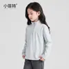 Fábrica de Roupas Infantis Xiaofei 2026 nova blusa de manga comprida básica de inverno para meninas, top casual para crianças mais velhas