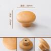 Tirador de Cajón de Hongo de Madera Log Japonés Redondo Madera Agujero Único Gabinete Puerta de Armario de Madera Habitación Infantil Tirador de Madera Maciza