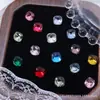 Série K9 Huazi Mesma Cor, Mesmo Número de Cor, Mesmo Corte 8mm Quadrado Grosso Nail Art DIY Brilhante Popular Nail Art Brilhante Pedrarias