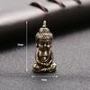 Novos ornamentos de latão vintage chaveiro de carro pingente estátua de Buda pingente de paz artesanal colecionável fabricantes atacado