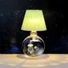 Bola de Cristal Tallada en 3D Transfronteriza Luz Nocturna Luminosa Lámpara de Mesa de Escritorio para Dormitorio Adornos Decorativos de Ambiente Regalo de Cumpleaños