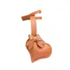 Lazo de Amor Creativo Color Sólido Colgante de Cuero Moda para Bolsos de Dama Accesorios de Joyería Colgante para Coche Decoraciones