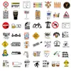 50 Nuevos Dibujos Animados Estética Original Americana Transfronterizo Meme Decorativo Funda para Teléfono Móvil Maleta Taza de Agua Pegatinas Impermeables