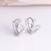 Amazon joyería lote mixto alta calidad AAA circonita incrustada pendientes de oro rosa europeos y americanos pendientes calientes de flor
