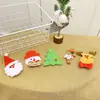 Paquete de Colgantes de Tela de Ciervo de Santa Claus Decoración Navideña Suministros para Vestidos Festivos de Hotel Centro Comercial