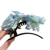 Elección Elegante ~ Pinza para el Cabello de Flor Azul Exquisita Versátil Nueva Primavera Adorno para la Cabeza de Mariposa Estilo Festivo Accesorios para el Cabello Pinza para el Cabello