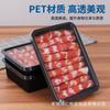 Cajas de Plástico Desechables para Rollos de Res y Cordero, Cajas Empaquetadas para Rollos de Res, Cajas Congeladas para Carne Fresca de Barbacoa Picnic Rodajas de Cordero
