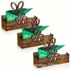 Servilletero de madera estilo nórdico con diseño creativo hueco, estante de almacenamiento de servilletas para mesa de cocina, adecuado para decoración del hogar y cafetería