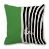 Almofada Decorativa Estilo Ins Verde Moderna Fronha Personalizada com Flor Abstrata Almofada para Sofá de Casa Fronha