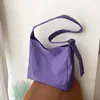 Bolsa transversal tipo balde de grande capacidade para mulheres, bolsa de ombro de lona xadrez, bolsa tote versátil de nicho para aula e trajeto