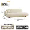 Sofá de Tela de Diseño Retro Francés para Sala de Estar de Apartamento Pequeño