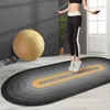Esterilla Deportiva de Terciopelo de Cristal con Gradiente Arcoíris Transfronteriza, Esterilla Amortiguadora y Aislante Acústico para Saltar la Cuerda, Esterilla Antideslizante para Suelo de Gimnasio en Casa en Interiores