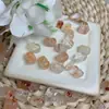 Colgante Natural Flor de Koi Pixiu Cristal Textura Transparente Brillante Accesorios para Pulsera Collar DIY