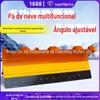 Pá de neve montada em veículo, equipamento de remoção de neve em estradas, pá de neve, carregador vem com soprador de neve elétrico, rolo de neve, escova