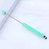 Caneta com Contas para Tela Sensível ao Toque Bobina Única DIY Feita à Mão Caneta Esferográfica Multicolorida Caneta de Assinatura com Contas Educacional para Negócios Atacado em Estoque