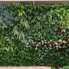 Pared Verde de Plantas Tridimensional, Paisajismo con Flores Artificiales, Pared de Fondo Artificial, Combinación de Paisaje, Decoración de Interiores, Pared de Plantas Simulada