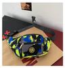 Riñonera de Moda Camuflaje con Nuevo Logotipo Redondo Transfronterizo para Exterior, para Teléfono Móvil, Moda Cruzada de Pecho, Bolsa de Viaje y Montañismo para Hombre