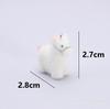 Llavero de Animales de Dibujos Animados de Resina 3D Flocado Lindo Cadena para Teléfono DIY Colgante de Joyería Hecho a Mano Venta al por Mayor
