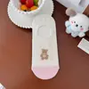 Calcetines de Dibujos Animados para Mujer, Bajos Finos de Verano Estilo Japonés Ins Dulces Lindos de Oso Calcetines Cortos, Calcetines Invisibles Transpirables