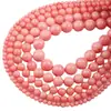Piedra Natural Optimizada Calcedonia Roja Cuentas Redondas DIY Cuentas Sueltas Accesorios de Abalorios Hechos a Mano Venta Directa de Fábrica de Joyería