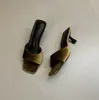 Sandalias de tacón de aguja con punta cuadrada de terciopelo para mujer, nuevo modelo 2026, pantuflas de tacón alto elegantes y versátiles