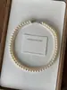 Collar de Doble Capa Desmontable con Cierre de Figura de Ocho de Perla Blanca Clásica, Joyería de Cadena para Suéter de Lujo de Gama Alta, Nicho para Mujer