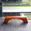 Silla de ocio de plástico reforzado con fibra de vidrio, asiento de centro comercial, taburete largo para exteriores, taburete de parque con imitación de madera, taburete de calle comercial, hermoso Chen