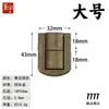 A001 Hebilla de caja sólida hebilla accesorios hebilla de caja oscura embalaje hebilla de caja de madera caja de almacenamiento accesorios para manualidades Hebilla de caja de Wenzhou