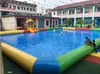 Piscina Inflável para Natação Piscina Grande Externa Equipamento de Parque Aquático Tobogã Móvel Piscina Comercial Infantil Quadrada Redonda