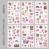 Pegatinas Serie Nostálgica de Búsqueda del Tesoro Jilu Yuezhen Estilo Retro Ins Material para Diario DIY Pegatinas Guka