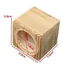 Caja de Madera Hecha a Mano Caja Vacía para Subwoofer de Concha Caja de Madera para Hogar Altavoz Real Cuerpo de Caja de Madera Audio para Coche DIY