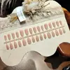 6-16-1Uñas postizas ovaladas cortas/cortas/medianas/largas/delgadas con punta de perro, uñas postizas, manicura prehecha iluminadora