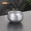 Aço Inoxidável 304 Grau Alimentício Tigela Infantil Doméstica Camada Dupla Anti-Escaldante e Anti-Queda Espessada Tigela de Arroz Sopa Tigela Dourada para Condimentos