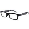Nuevos lentes de lectura retro de plástico, lentes de moda sencillos con adornos para personas mayores, unisex 697 8136
