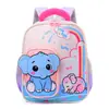 Mochila Infantil 2026 Novo Modelo para Meninos e Meninas de 4 a 12 Anos, Mochila Leve e Redutora de Carga com Design de Elefante de Desenho Animado para Jardim de Infância
