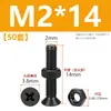 Tornillos de acero inoxidable 304 negros de cabeza avellanada en cruz juego de dos piezas tornillos de máquina de cabeza plana y tuercas M2M3M4M5M6M8