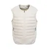Nueva colección de otoño e invierno de Tongkezhe: cuello mao, chaleco acolchado sin mangas, chaqueta de color liso para hombres jóvenes