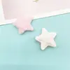 Acessórios de estrela de cinco pontas de pelúcia unilateral de 5,5 cm diy penteado material artesanal furo decoração de sapatos com matérias-primas atacado