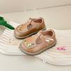 Sapatos para bebês Sapatos de couro infantis Sapatos para bebês e crianças pequenas Sapatos estampados de princesa Sapatos de primavera para bebês Sapatos casuais estilo coreano