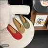Zapatos Planos de Color Sólido Slip-On Mary Jane de Estilo Nuevo para Verano con Falda, Mocasines de Suela Blanda