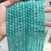 Cuentas redondas de piedra Tianhe natural de Sudáfrica, mina original, cadena larga, cuentas sueltas brillantes semiacabadas, pulseras, collares, joyería al por mayor