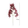 Folha de Bordo Simulada Flor Artificial Galho Decoração Outono Paisagem Externa com Folhas de Bordo Projeto Folhas Artificiais de Bordo Garra de Frango Vermelho