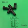Buje de Nylon M2M3 Brida de Pa6 Brida t Manguito M4M5 Junta Pin de Posicionamiento Buje Junta de Aislamiento Almohadilla de Hombro de Plástico