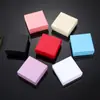 Caixa de embalagem de joias spot textura padrão trançado côncavo-convexo grade anel colar pulseira brincos caixa de joias prateada