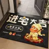 Tapete Cartoon em Forma de Estrela Capacho para Porta de Entrada Preto Resistente a Manchas Entrada de Casa Tapete Antiderrapante Veludo de Cristal Tapete de Chão Fofo