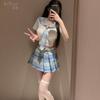 Lencería sexy japonesa estilo campus JK, corbata, uniforme de estudiante, traje de tentación, traje de marinero, falda