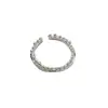 Anel de Prata S925 Sterling Prata Estilo Ins Dongdaemun Coreia do Sul Simples de Alto Padrão com Encaixe de Contas de Cânhamo Versátil Estiloso