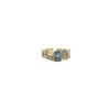 Anillo Ovalado de Zirconia Chapado en Oro Real de 18k Nicho de Alta Gama Moda Sencilla Exquisito Versátil Joyería para Mano